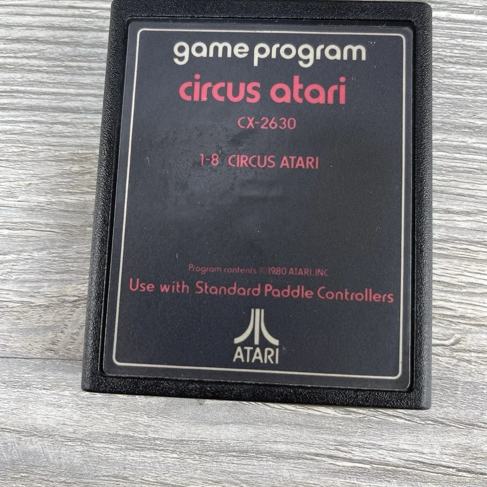 Atari 2600 Circus Atari 1980 Game Cartridge Only Tested